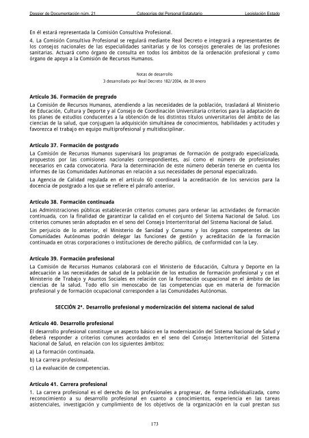 Dossier nÃºm. 21. Proyecto de Ley de creaciÃ³n de las CategorÃ­as de ...