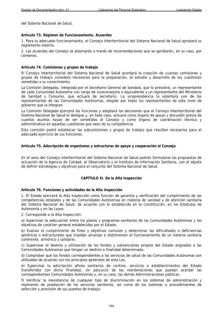 Dossier nÃºm. 21. Proyecto de Ley de creaciÃ³n de las CategorÃ­as de ...