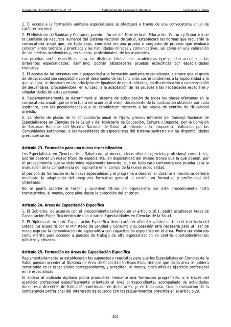 Dossier nÃºm. 21. Proyecto de Ley de creaciÃ³n de las CategorÃ­as de ...