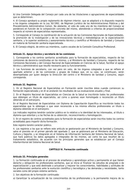 Dossier nÃºm. 21. Proyecto de Ley de creaciÃ³n de las CategorÃ­as de ...