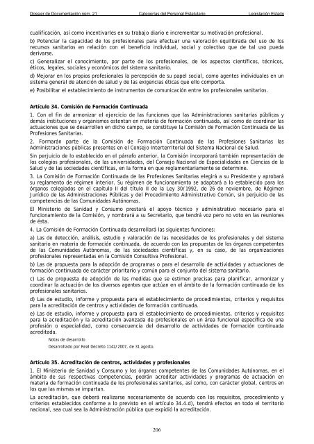 Dossier nÃºm. 21. Proyecto de Ley de creaciÃ³n de las CategorÃ­as de ...