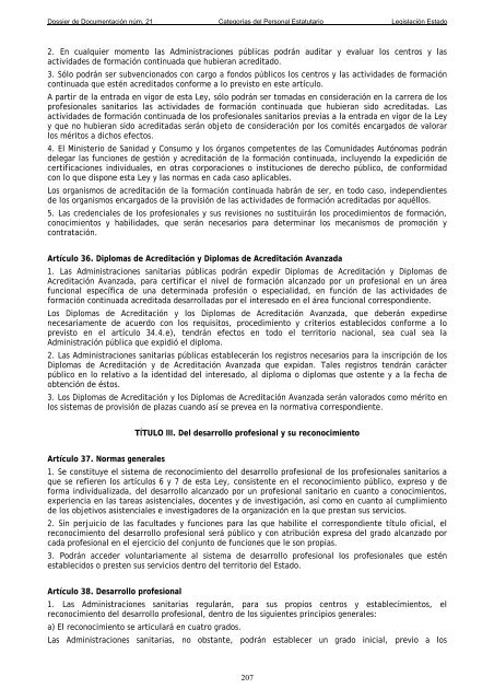 Dossier nÃºm. 21. Proyecto de Ley de creaciÃ³n de las CategorÃ­as de ...