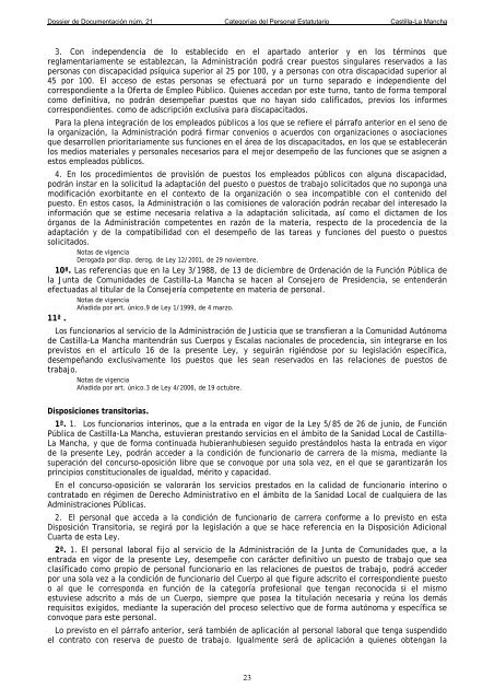 Dossier nÃºm. 21. Proyecto de Ley de creaciÃ³n de las CategorÃ­as de ...