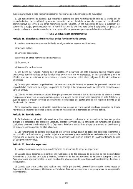 Dossier nÃºm. 21. Proyecto de Ley de creaciÃ³n de las CategorÃ­as de ...