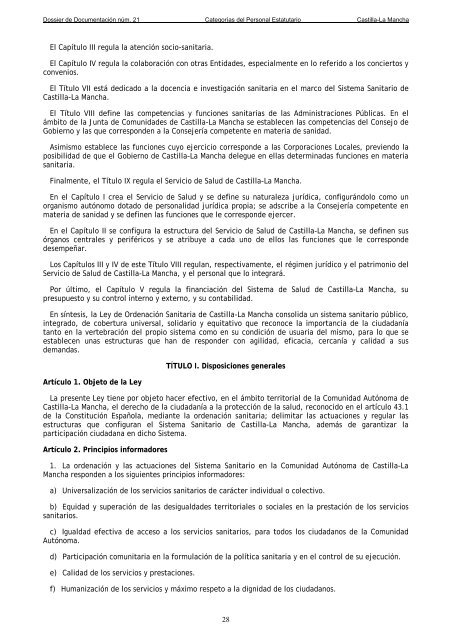 Dossier nÃºm. 21. Proyecto de Ley de creaciÃ³n de las CategorÃ­as de ...