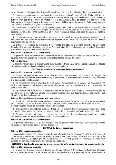 Dossier nÃºm. 21. Proyecto de Ley de creaciÃ³n de las CategorÃ­as de ...