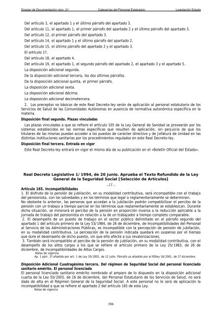 Dossier nÃºm. 21. Proyecto de Ley de creaciÃ³n de las CategorÃ­as de ...