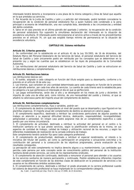 Dossier nÃºm. 21. Proyecto de Ley de creaciÃ³n de las CategorÃ­as de ...