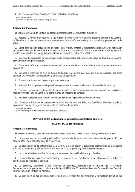 Dossier nÃºm. 21. Proyecto de Ley de creaciÃ³n de las CategorÃ­as de ...