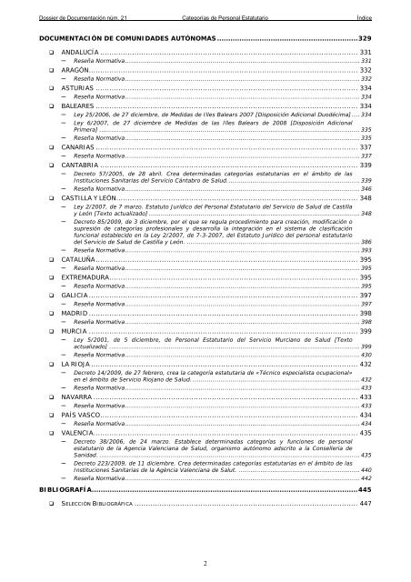 Dossier nÃºm. 21. Proyecto de Ley de creaciÃ³n de las CategorÃ­as de ...