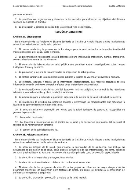 Dossier nÃºm. 21. Proyecto de Ley de creaciÃ³n de las CategorÃ­as de ...