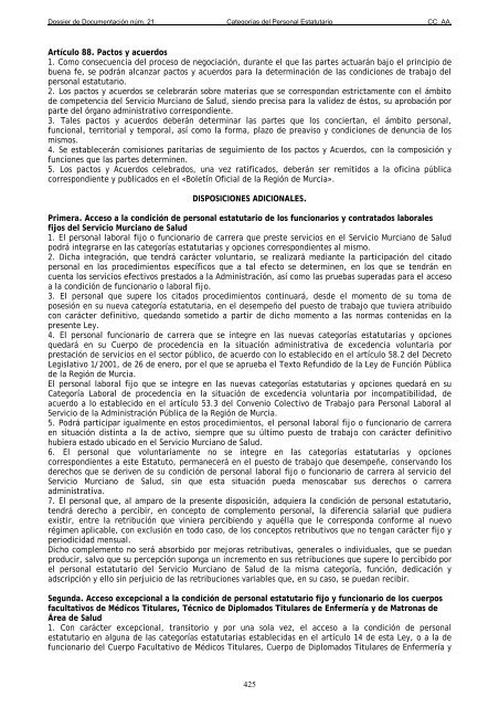 Dossier nÃºm. 21. Proyecto de Ley de creaciÃ³n de las CategorÃ­as de ...