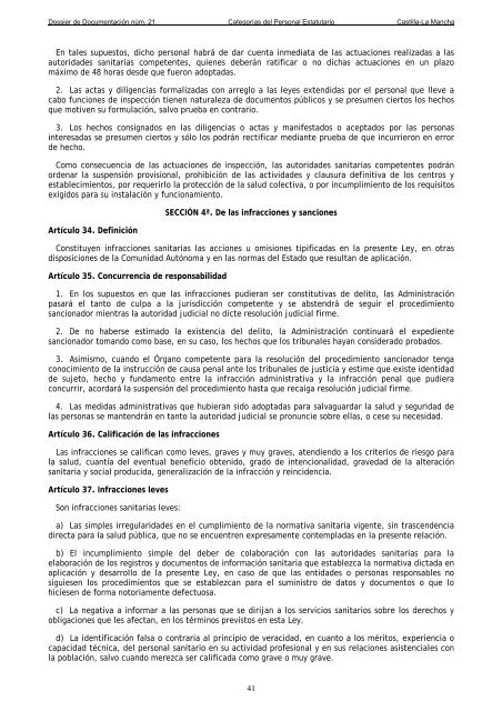 Dossier nÃºm. 21. Proyecto de Ley de creaciÃ³n de las CategorÃ­as de ...