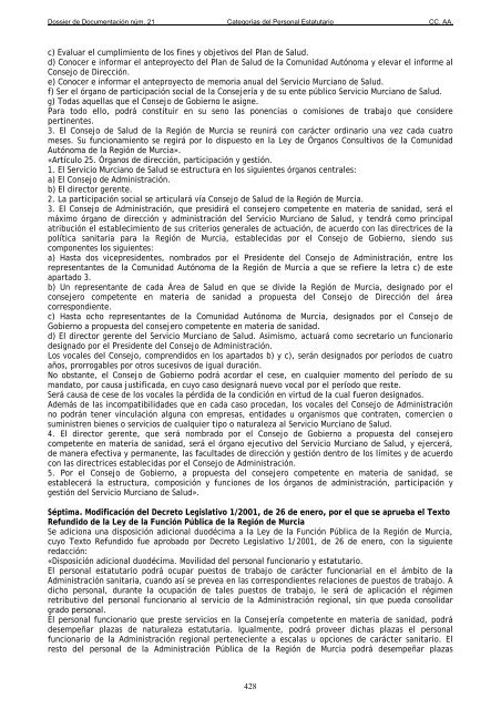 Dossier nÃºm. 21. Proyecto de Ley de creaciÃ³n de las CategorÃ­as de ...