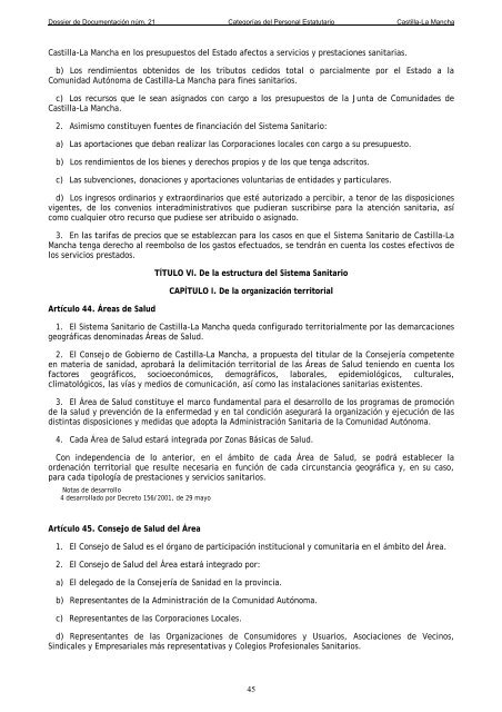 Dossier nÃºm. 21. Proyecto de Ley de creaciÃ³n de las CategorÃ­as de ...