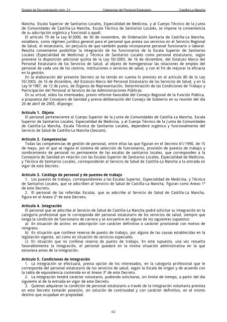 Dossier nÃºm. 21. Proyecto de Ley de creaciÃ³n de las CategorÃ­as de ...