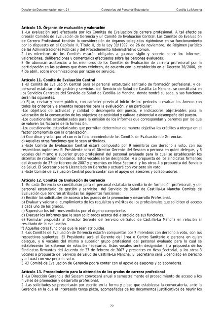 Dossier nÃºm. 21. Proyecto de Ley de creaciÃ³n de las CategorÃ­as de ...