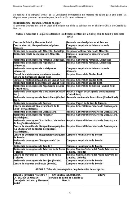 Dossier nÃºm. 21. Proyecto de Ley de creaciÃ³n de las CategorÃ­as de ...