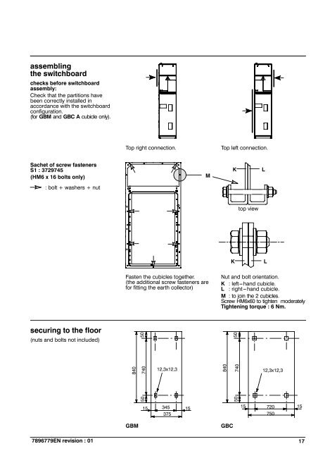 instructions for use SM6 - Schneider Electric