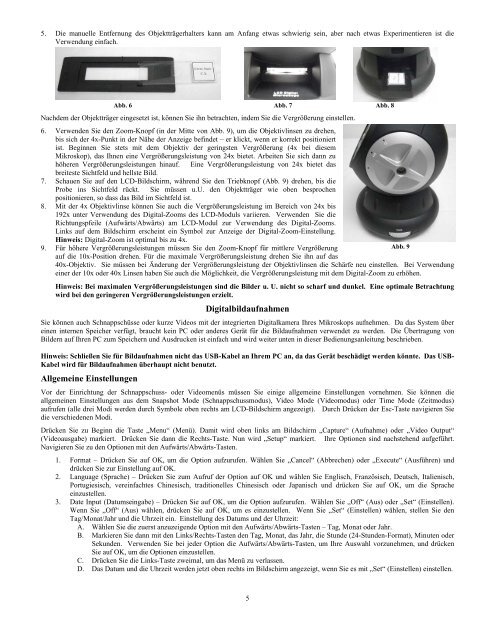 INSTRUCTION MANUAL LCD Digital Microscope (LDM)