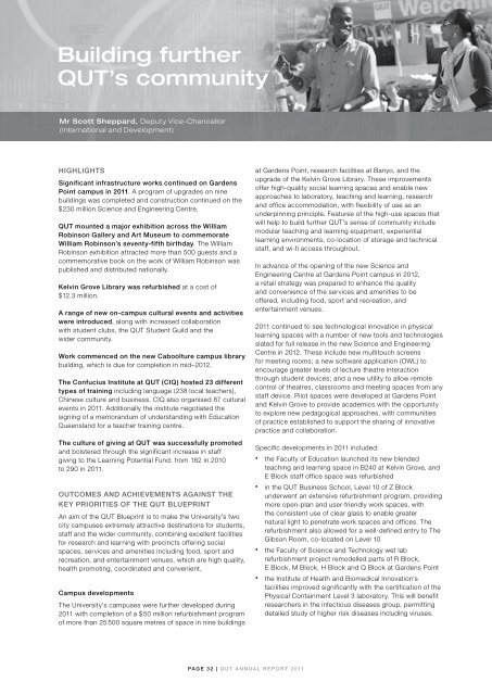 Queensland University of Technology 2011 Annual Report - QUT
