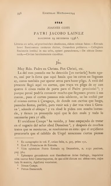 Epistolae mixtae, ex variis Europae locis ab anno 1537 ad ... - Libr@rsi