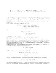 Homework Solution 6 for APPM4/5560 Markov Processes - cribME!