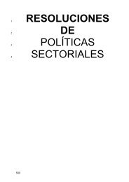 RESOLUCIONES DE POLÃTICAS SECTORIALES - TCM-UGT