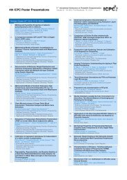 4th ICPC Poster Presentations