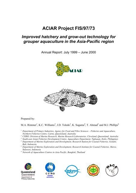 ACIAR Project FIS/97/73 - Library - Network of Aquaculture Centres ...