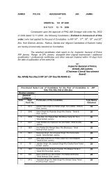 SELECTION LIST IRP 16 - Jammu & Kashmir Police