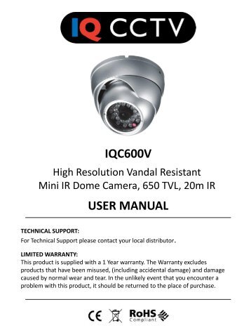 IQC600V USER MANUAL - Y3k.com