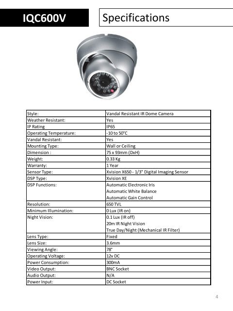 IQC600V USER MANUAL - Y3k.com