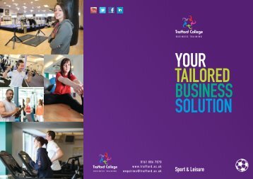 Sport & Leisure Sector Leaflet (PDF) - Trafford College