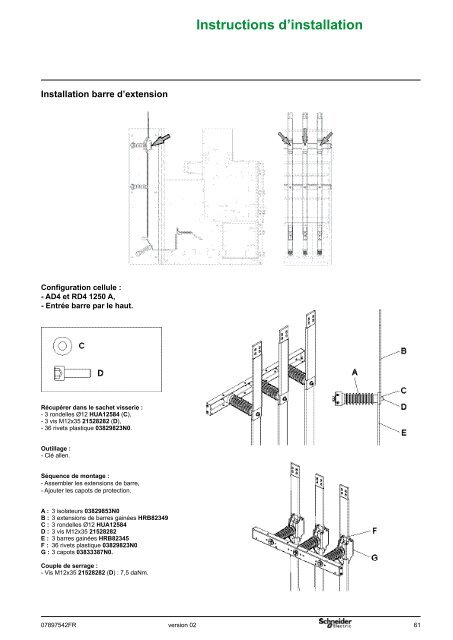 Instructions d'installation - Schneider
