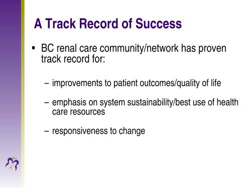 Presentation - BC Renal Agency