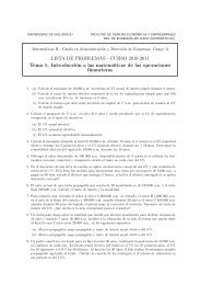 LISTA DE PROBLEMAS - Universidad de Valladolid