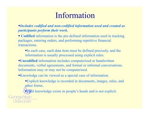 The Work System Method - Department of Computer Information ...