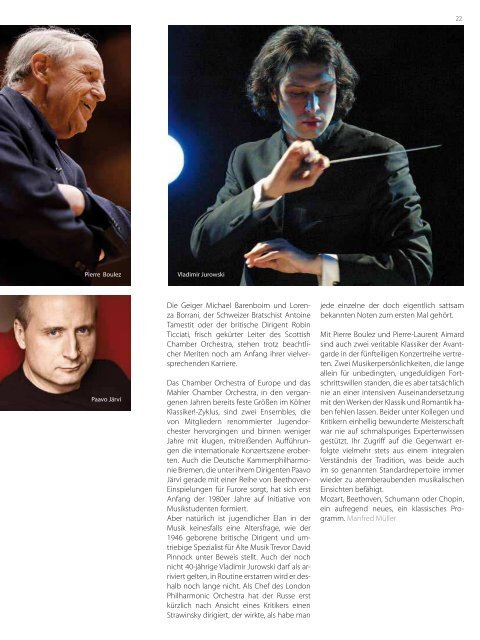 DAS MAGAZIN Aboausgabe - Kölner Philharmonie