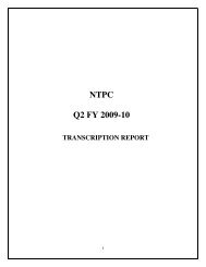 NTPC Q2 FY 2009-10