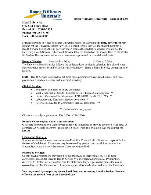 Rwu Final Exam Schedule Fall 2022 Health Service - Roger Williams University School Of Law