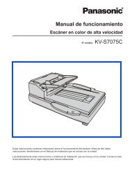 MANUAL DE FUNCIONAMIENTO KV-S7075C(es) - Panasonic