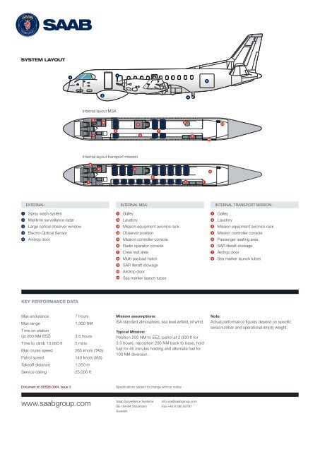 Datasheet - Saab 340 MSA