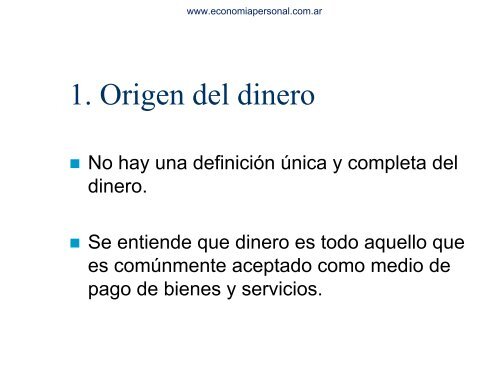 Dinero-y-Oferta-Monetaria - Economía Personal