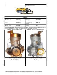 Motorhomologation Cheetah KT 125 Goldcup - SQ Racing.de