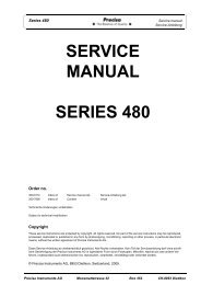 SERVICE MANUAL SERIES 480 - Precisa