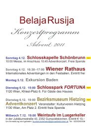 Konzertprogramm 2011 - chor-belajarusija.info