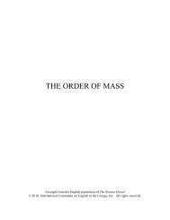 THE ORDER OF MASS - USCCB.org
