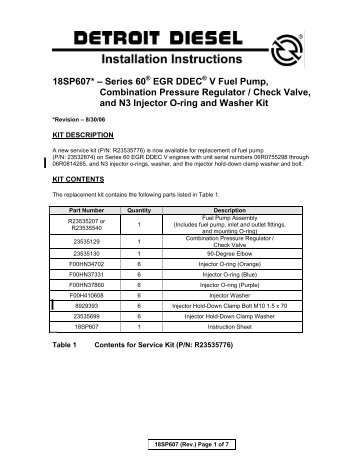 18SP607* Ã¢Â€Â“ Series 60 EGR DDEC V Fuel Pump ... - ddcsn