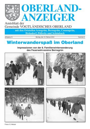 anzeiger - Gemeinde Vogtländisches Oberland